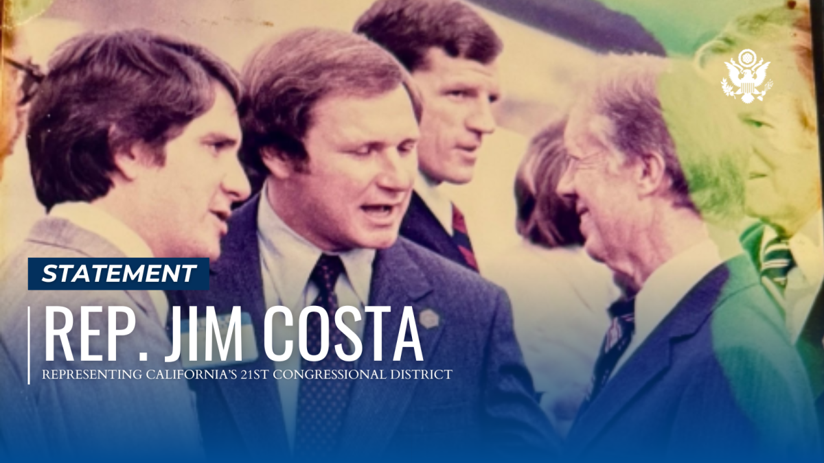 BANNER - Rep. Jim Costa and President Jimmy Carter