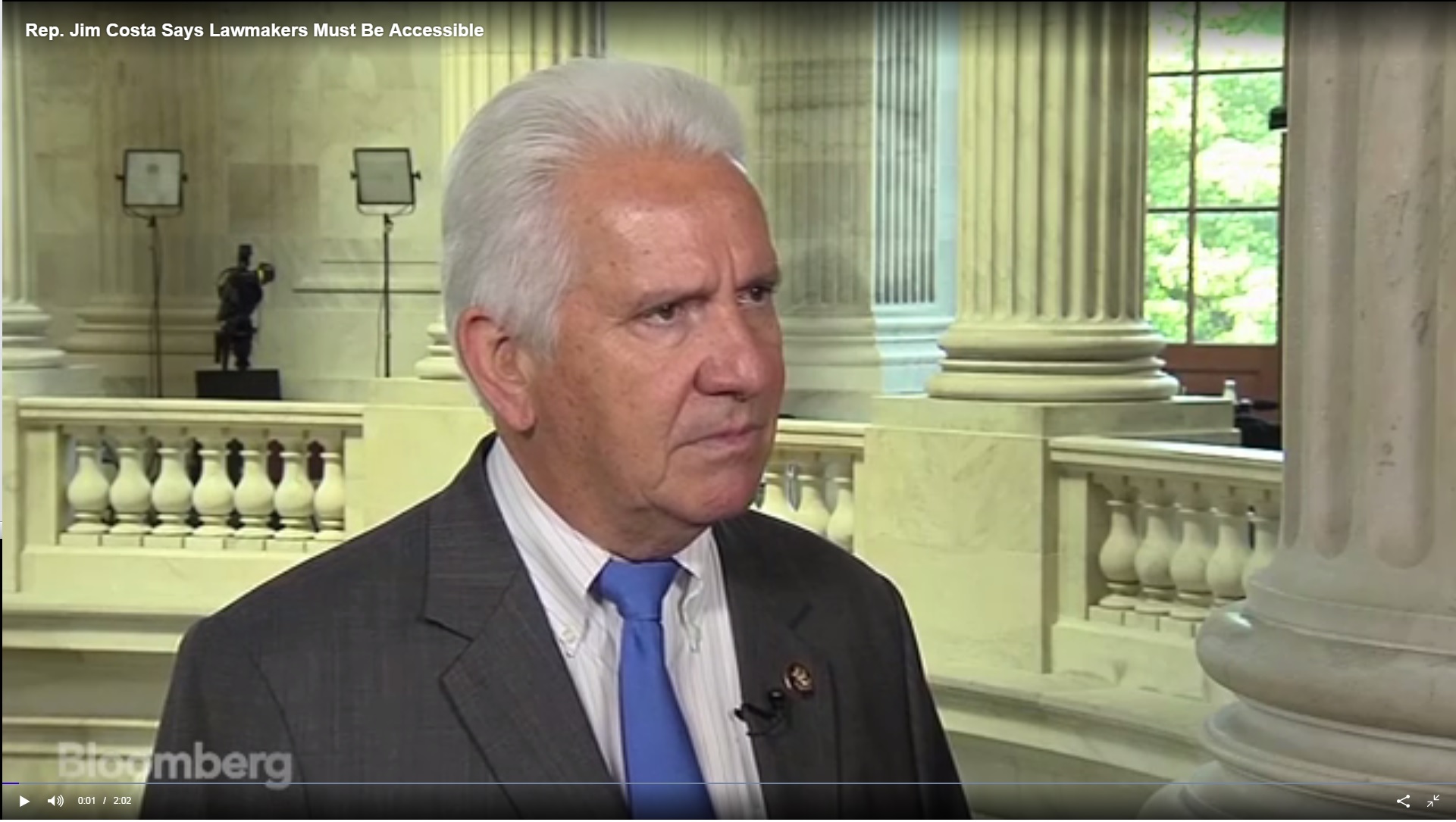 Rep. Costa Speaks with Kevin Cirilli of Bloomberg