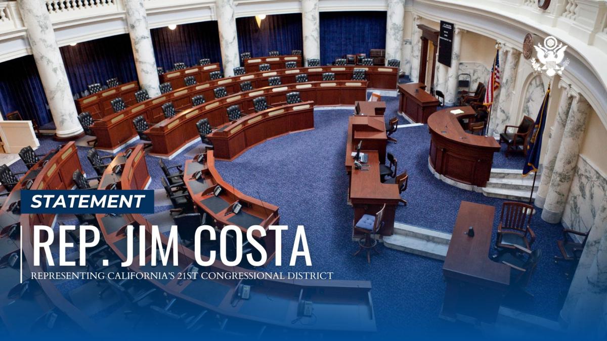 Rep. Costa Votes to Pass Continuing Resolution