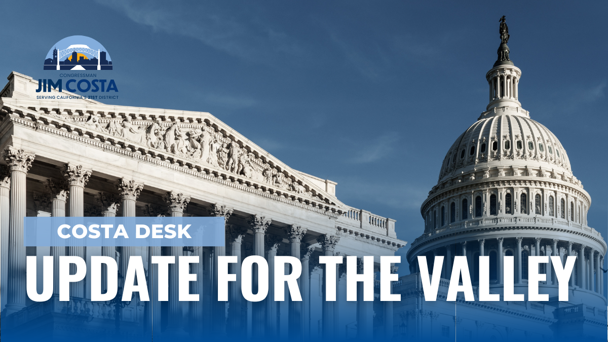 Press Release Jim Costa