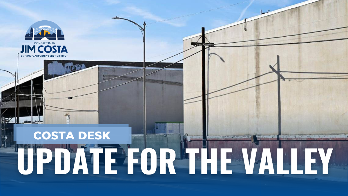 Press Release Jim Costa