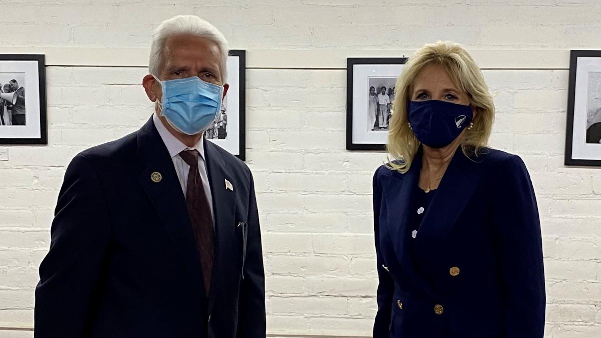 Rep. Jim Costa with First Lady of the United States, Dr. Jill Biden