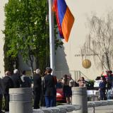 Armenian flag raising 