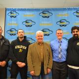 Rep. Costa, Ethan Torres, El Capitan Faculty and Staff 