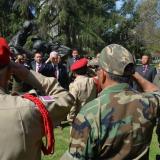 Rep. Jim Costa, D Calif., stands with Special Guerrilla Unit veterans and veterans organization leaders on March 29 to celebrate the enactment of the Hmong Veterans Service Recognition Act as incorporated into the appropriations omnibus for FY2018